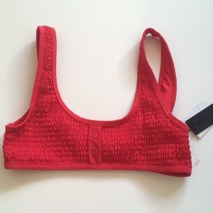 NWT Kendall + Kylie Henley Bikini Top